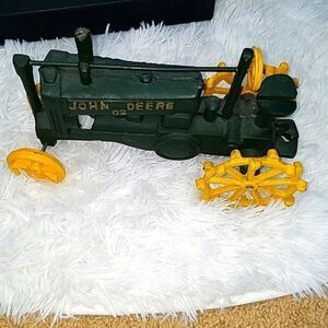 Vintage Ertle John Deere Tractor 1964 1/16 Metal Wheels Super Rare Heavy vtg